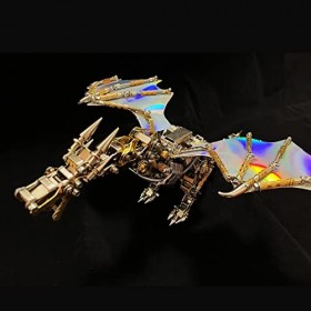 RULZ Lot de 600 puzzles 3D Steampunk en métal à faire soi-même, modèle de créature mythique, animaux en métal, ornements créa