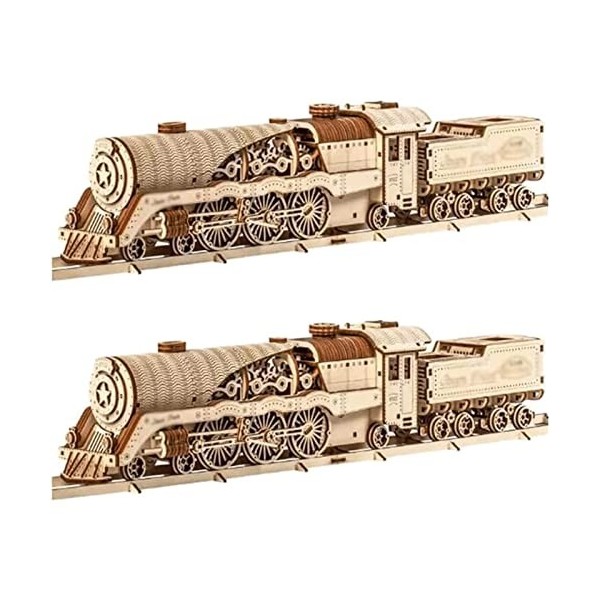 Puzzle 3D Puzzles 3D de Haute difficulté assemblés Puzzle de Train créatif pièce en Bois Puzzle mécanique pour Adultes Liquid