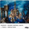 ZUMAHA Jeu de Puzzle Puzzle 3D créatif Puzzles Lisses et délicats Artisanat intégré LED Dessin animé Construction modèle Puzz