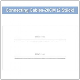 Câble de Connexion 20 cm pour Lego DIY/MOC Lighting Lot de 2 , Câble de Connexion pour Lego et Autres Briques de Grandes M