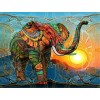 Puzzle 3D 5000 p - elephant,5000 Puzzle 3D Abstrait Soulagement du Stress pour Adultes Enfants le fini mesure 181 x 105 cm un