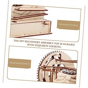 Totority 3 Ensembles Puzzle Boule en Trois Dimensions Cerveau Puzzles pour Casse-tête Kit De Modèle Mécanique Jouets De Puzzl