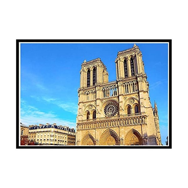 4000 Pièces Puzzle Animal en Bois Notre Dame de Paris Décompression Jouet Enfant Cadeau Populaire Salon Décoration Peinture