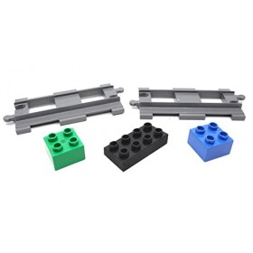 TracksCreations Brique penchée Compatible Duplo Lot de 4 