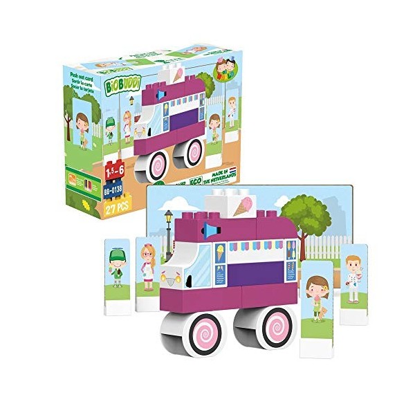 BIOBUDDI- Building Blocks Blocs de Construction, BB-0138, coloré