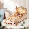 RoWood Puzzle 3D en Bois Flipper Maquette en Bois a Construire Adultes - Puzzle Mécanique en Bois pour Enfants et Adultes