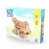 FABBRIX - Jeu construction en bois - Animaux de la ferme 16 pièces - JD1802