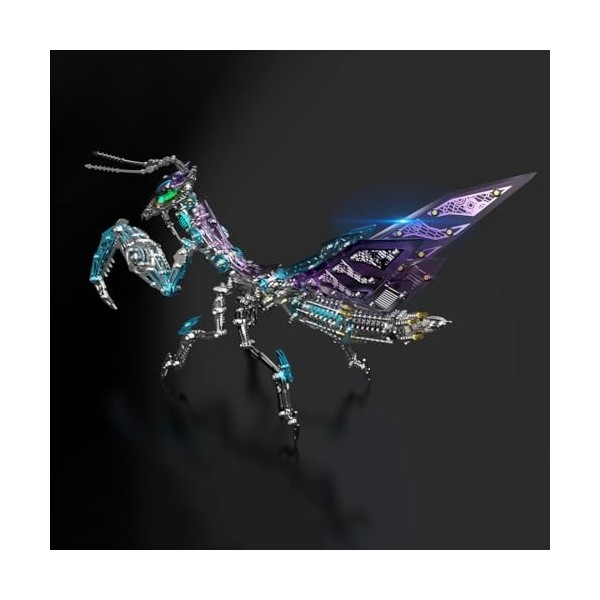 Lookin Mantis Steampunk Insecte DIY 3D Puzzle 3D en métal Adulte Figurine à collectionner Cadeau pour lui Homme Papa 1000 piè