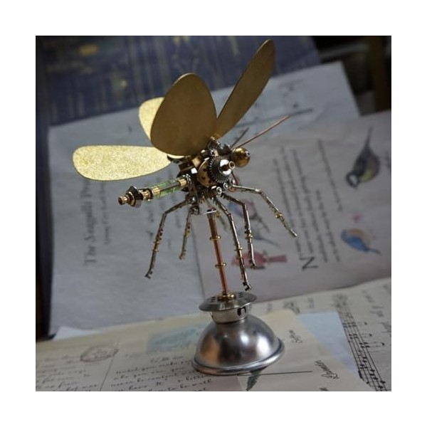 ICObes Modèle de puzzle 3D en métal, ensemble dassemblage de papillon mécanique à faire soi-même, jouets créatifs faits à la
