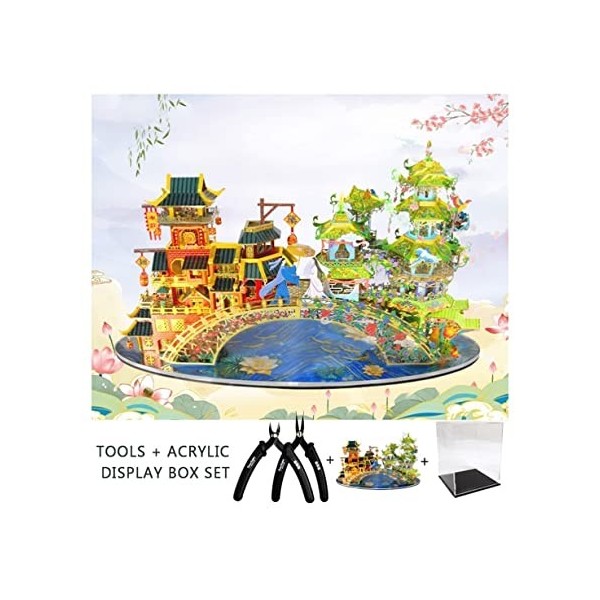 ZUMAHA Jeu de Puzzle Puzzles 3D créatifs Puzzle en métal de dextérité pour Adultes pièce Puzzle Jouet modèle Kit de Construct