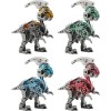 Kit de Modèle 3D en Métal pour Adultes, Puzzle 3D en Métal à Faire Soi-Même, Modèle Parasaurolophus en Métal 3D, Casse-Tête A