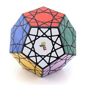 JIARUN Cube de Vitesse Professionnelle, Cube Soleil Cinq Vitesses, Cube Magique déformé en Forme de spécial Noire, adapté aux