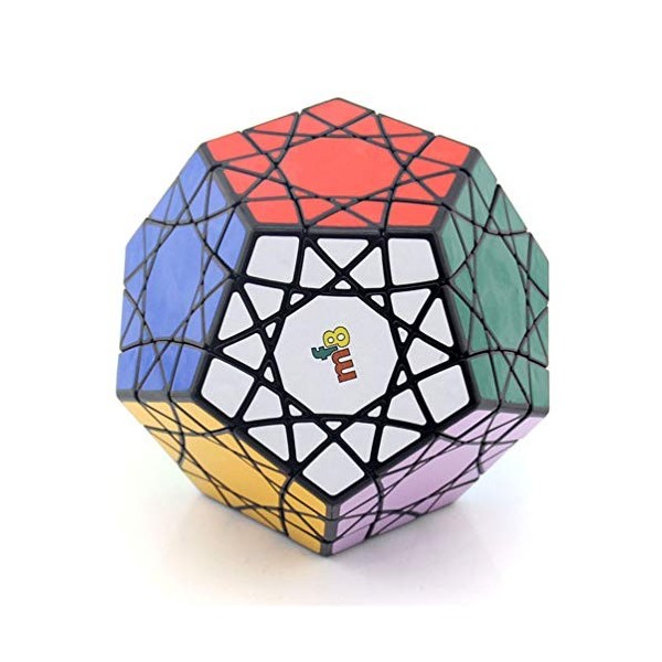 JIARUN Cube de Vitesse Professionnelle, Cube Soleil Cinq Vitesses, Cube Magique déformé en Forme de spécial Noire, adapté aux