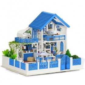 Assembler des modèles de bâtiments Pour: Ensemble de bricolage miniature en bois Maison meublée Jouets faits à la main Puzzle