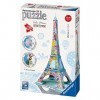 Ravensburger - 12567 - Puzzle 3D Building - 216 Pièces - Tour Eiffel Tula Moon