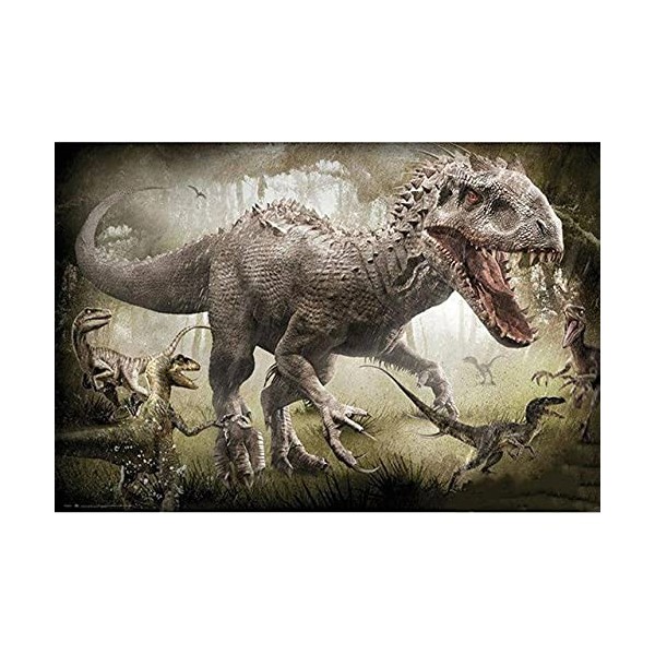 Puzzle Adulte 4000 Pièces Puzzle 3D dinosaure-4000 puzzle pour adultes jeu de pose coloré jeu dadresse pour toute la famille