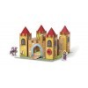 Clementoni - 18103 - Education - Assemble et joue : Le château - jeu éducatif enfant 4 ans, château en carton, activités manu