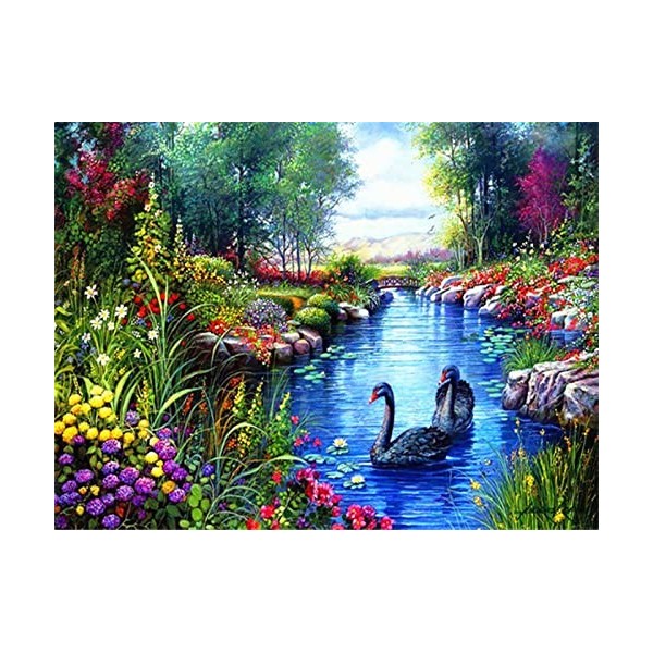 WYDMA 4000 PièCes Puzzle Animal en Bois Cygne Noir Puzzles 3D, Puzzles pour Enfants, DéCorations De Chambre, Cadeaux dannive