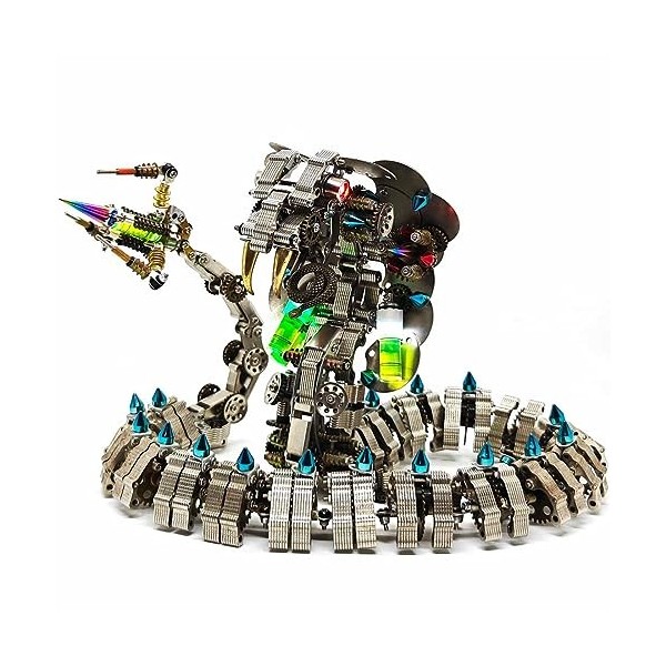 THEGO Kit de puzzle 3D en métal pour adultes et adolescents, modèle Cobra Snake 3D à faire soi-même - Kit mécanique steampunk
