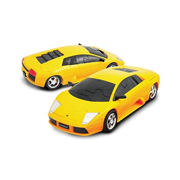 herpa- Puzzle Fun 3D 80657060-Lamborghini Murciélago, Jaune, 80657060