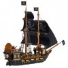 FLADO Puzzles 3D Modèles Mécaniques Kits de Construction pour Adultes Idées Série The Eternity Pirate Ship Model Building Blo