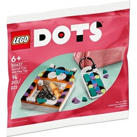 LEGO DOTS 30637 Sac en plastique avec étiquette Motif animal