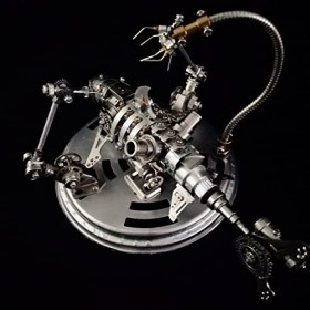 JEBU Kit de modèle 3D en métal pour adultes, puzzle 3D en métal à faire soi-même, modèle de requin, 209 pièces, puzzle 3D ste