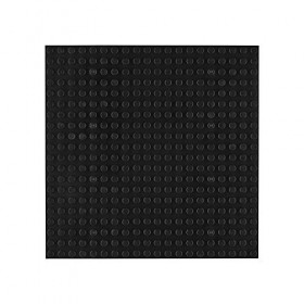 OPEN BRICKS Lot de 4 plaques de Construction 20 x 20 16 x 16 cm , Noir/Noir, compatibles avec Toutes Les Grandes Marques - R