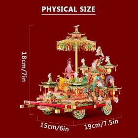 ZUMAHA Jeu de Puzzle Puzzle 3D Lisse à la Mode Flotteur Puzzle modèle pièce Puzzle métal Puzzle Artisanat décoration de Table