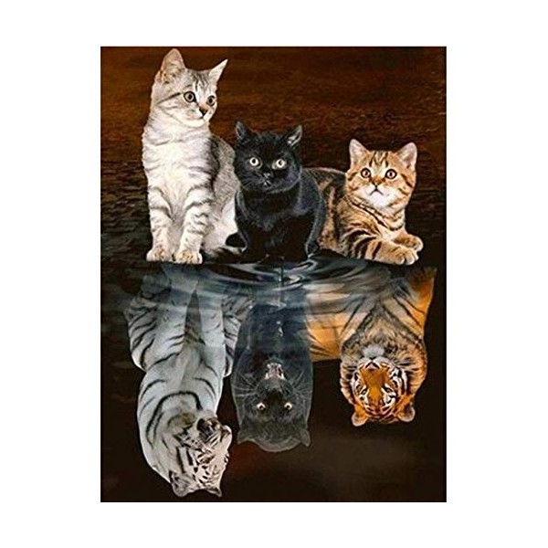 Puzzle Adulte 4000 Pièces Puzzle 3D Trois chats-4000 Puzzles de Ballon à Air Chaud Convient aux Adolescents Adultes Puzzle En