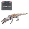 DUZU Puzzle 3D en métal pour adultes - DIY crocodile en métal 3D - Puzzle 3D - 1500 pièces - Découpe laser 3D - Modèle Steamp