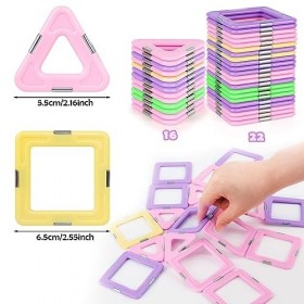 VFANDV Blocs Construction Magnétiques,38 Pièces Construction Magnetique Enfant Bloc de Construction Magnétique, Jeu de Constr