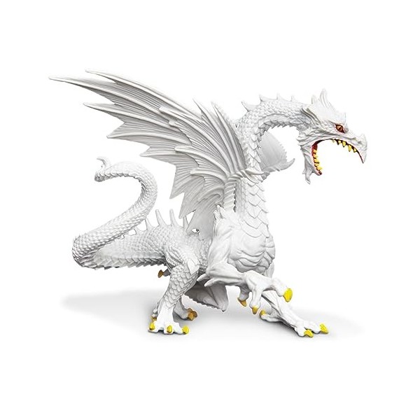 Safari Ltd- Glow-in-The-Dark, Fluoreszierender Schneedrache 10120 Snow Dragon