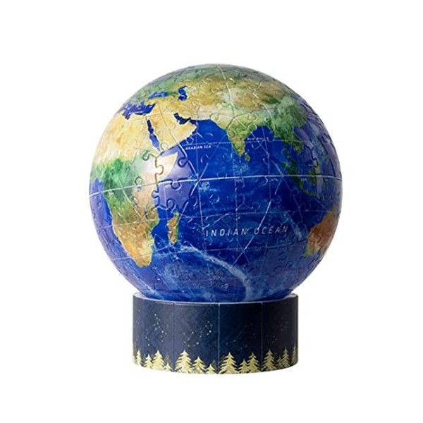 Puzzle éclairé 3D sphère Puzzle Globe éclairé Globe Apprentissage éducation Jouets 6 Pouces 236 pièces Puzzles 3D Puzzles déc