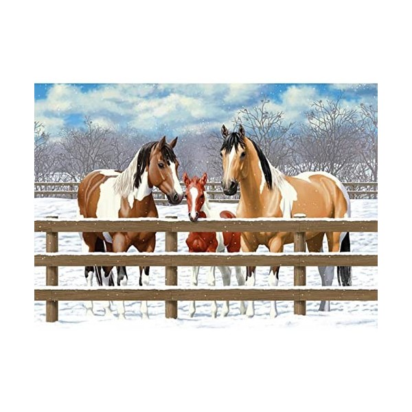 Puzzle 6000 pièces Multicolore horse,6000 Puzzle 3D Abstrait Salon Décoration De La Maison Cadeau Le fini mesure 218 x 105 cm