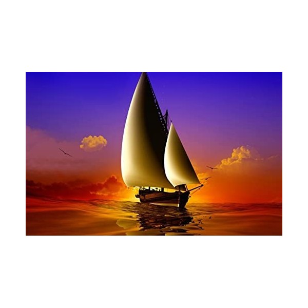 Puzzle 3D 6000 p - sailboat,6000 Puzzle pour enfants à partir de 14 ans Salon Décoration De La Maison Cadeau Le fini mesure 2