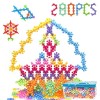 Doloowee Snowflakes Building Block Toys 170pcs, Jouets de Construction en Blocs, Jeux de Construction STEM avec boîte de Rang