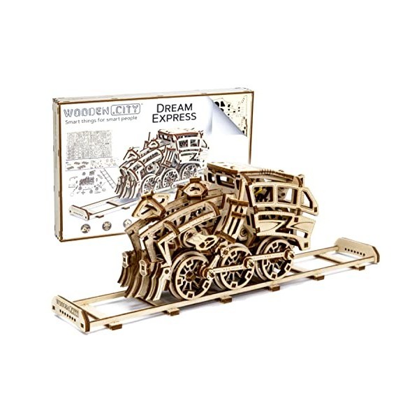 Wooden.City Kit Modèle en Bois À Construire - Dream Express - Mécanique - Anniversaire pour Adolescents Et Adultes - Puzzle 3