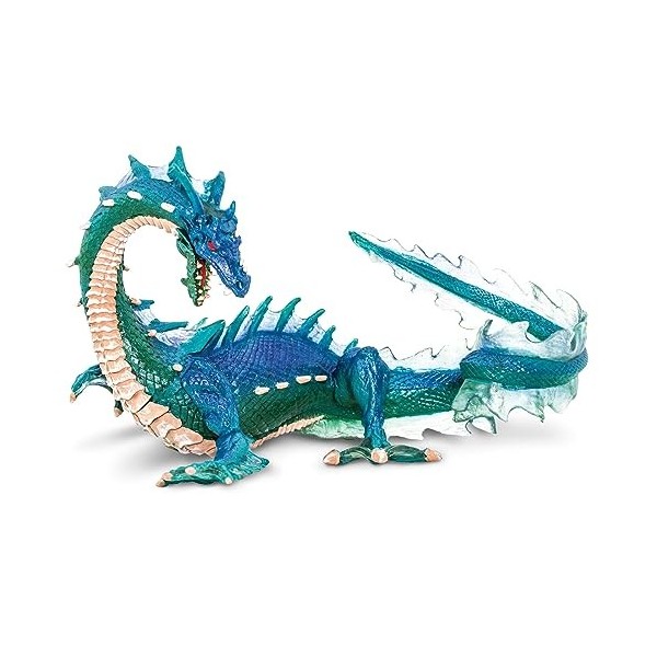 Safari Ltd- Glow-in-The-Dark, Fluoreszierender Schneedrache 10120 Snow Dragon