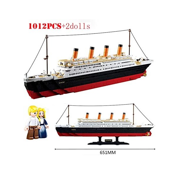 for:Modèle De Bateau Titanic Modèle 3D Puzzle Bateau De Croisière Collection Bâtiment Bricolage Assemblage Constructeur Kit D