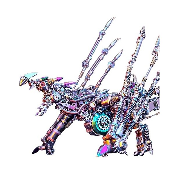 FATOX Puzzle 3D en métal pour adultes, assemblage à faire soi-même, dragons mécaniques, puzzle en métal, puzzle steampunk dra