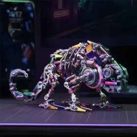 Ensemble de puzzle 3D caméléon en métal pour adulte, blocs de construction caméléon, ensemble de modèle mécanique à faire soi