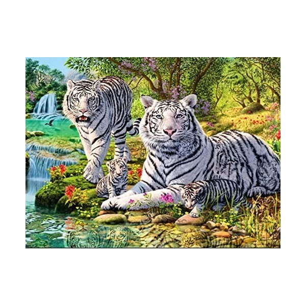 YJPZZG 4000 PièCes Puzzle Animal en Bois Tigre Les Meilleurs Puzzles Les Meilleurs Puzzles 3D pour Les Tout-Petits Taille fin