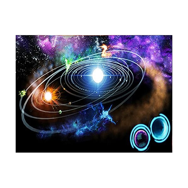 Puzzle 3D 1000 p -Space-4000 Puzzle créatif Difficile Grand Puzzle éducatif Anti-Stress Jouets pour Adultes Enfants pour Adul