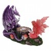 Nemesis Now Figurine Dragon et fée à Jouer avec la Main du Dragon, Violet, 21 cm