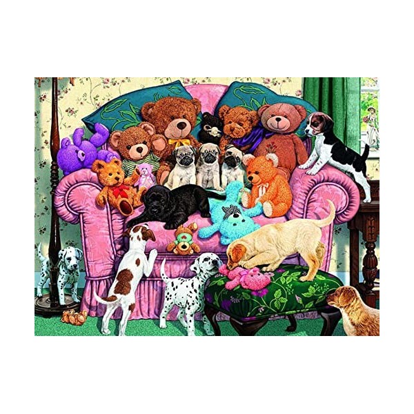 YJPZZG 4000 PièCes Puzzle Animal en Bois Chiot Puzzles 3D, Puzzles pour Enfants, DéCoration De Chambre, Cadeaux danniversair