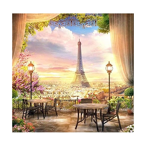 Puzzle 3D 1000 p -Eiffel tower-4000Impossible Puzzle Casse-tête de Bricolage avec Impression Haute Définition pour Enfants Ad