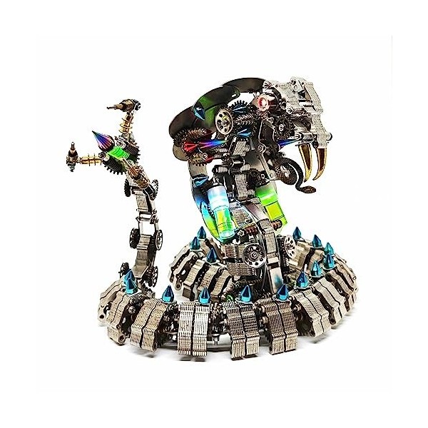 Puzzle en métal 3D, DIY Steampunk Métal Mécanique Cobra Serpent Modèle Puzzle, Kit de Modèle 3D pour Adultes et Enfants, 1000
