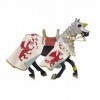 Plastoy - 62031 - Figurine-Cheval Aux Dragons, Blanc et Rouge