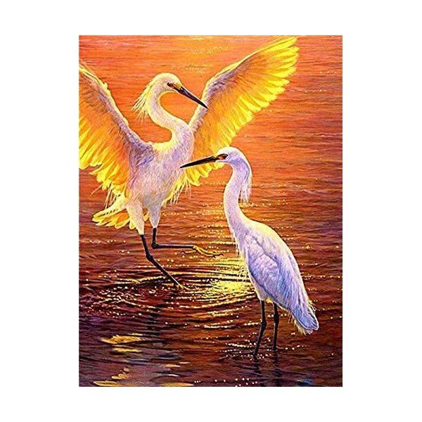 GBPR Puzzle Adulte 5000 Pièces Puzzle 3D Aquarelle Grue Ensemble de Puzzles pour Adultes Puzzle en Bois de Haute qualité